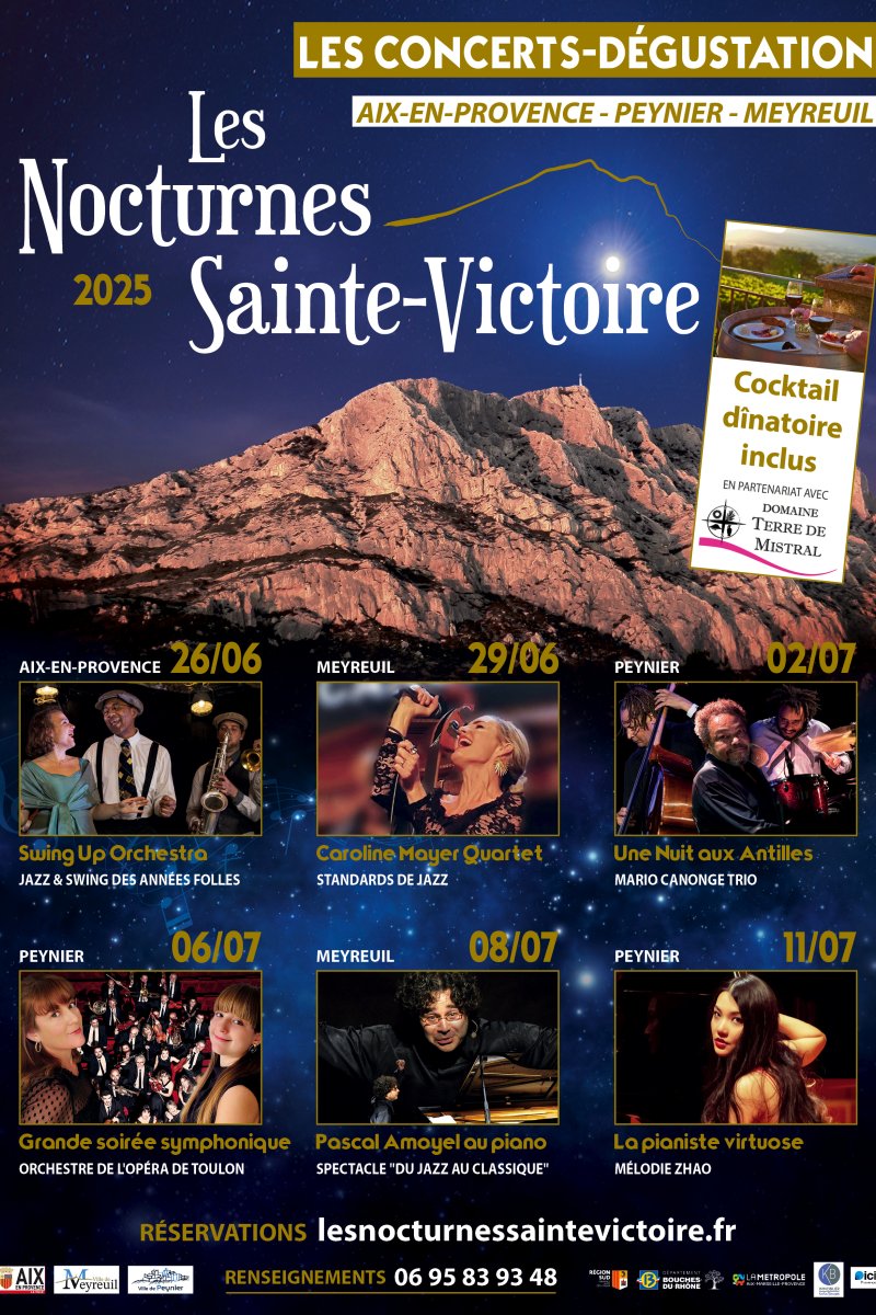 Affiche du Festival des Nocturnes Sainte-Victoire